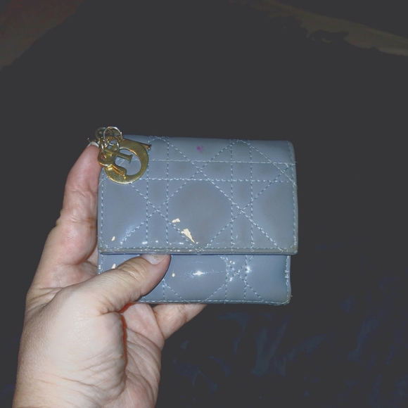 AUTHENTIC DIOR BLUE SMALL WALLET ๐ - Picture 1 of 10